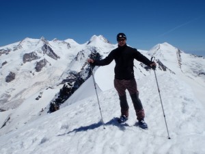 Breithorn výstup a sjezd na lyžích 2010